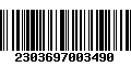 Código de Barras 2303697003490