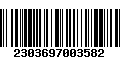 Código de Barras 2303697003582