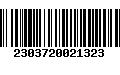 Código de Barras 2303720021323