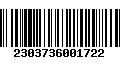 Código de Barras 2303736001722