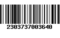 Código de Barras 2303737003640