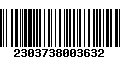 Código de Barras 2303738003632