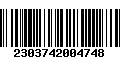 Código de Barras 2303742004748