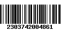 Código de Barras 2303742004861