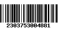 Código de Barras 2303753004881