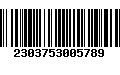 Código de Barras 2303753005789