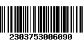 Código de Barras 2303753006090