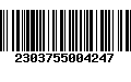 Código de Barras 2303755004247