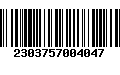 Código de Barras 2303757004047