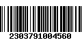 Código de Barras 2303791004560