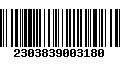 Código de Barras 2303839003180