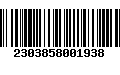 Código de Barras 2303858001938