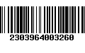 Código de Barras 2303964003260