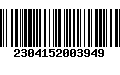 Código de Barras 2304152003949