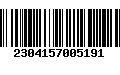 Código de Barras 2304157005191