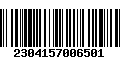 Código de Barras 2304157006501