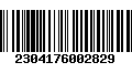 Código de Barras 2304176002829