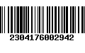 Código de Barras 2304176002942