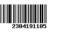 Código de Barras 2304191105