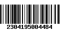 Código de Barras 2304195004484