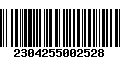 Código de Barras 2304255002528