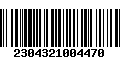 Código de Barras 2304321004470