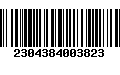 Código de Barras 2304384003823