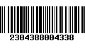 Código de Barras 2304388004338