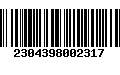 Código de Barras 2304398002317