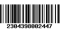 Código de Barras 2304398002447