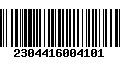 Código de Barras 2304416004101