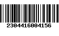 Código de Barras 2304416004156