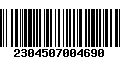 Código de Barras 2304507004690