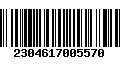 Código de Barras 2304617005570