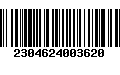 Código de Barras 2304624003620