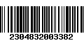 Código de Barras 2304832003382