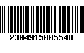 Código de Barras 2304915005548