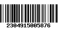 Código de Barras 2304915005876