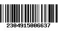 Código de Barras 2304915006637