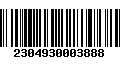 Código de Barras 2304930003888