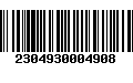 Código de Barras 2304930004908