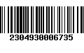 Código de Barras 2304930006735