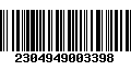 Código de Barras 2304949003398