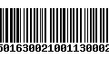 Código de Barras 230501630021001130002374