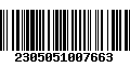 Código de Barras 2305051007663