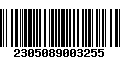 Código de Barras 2305089003255