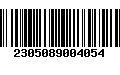 Código de Barras 2305089004054