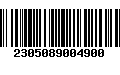 Código de Barras 2305089004900