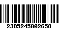 Código de Barras 2305245002658