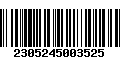 Código de Barras 2305245003525